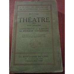 molière Théâtre Tome Troisième La Renaissance du livre non daté