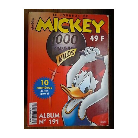 Le journal de Mickey album relié N 191 - hebdos 2533 à 2543