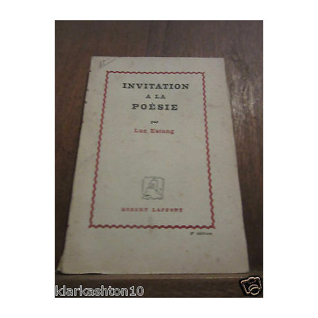 invitation à la poésie Robert Laffont invitation à la poésie Robert Laffont