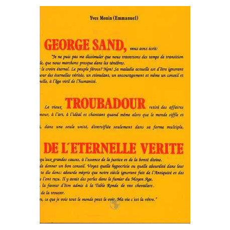 George sand troubadour de l'eternelle verite George sand troubadour de l'eternelle verite