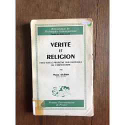 Vérité et religion ESSAI SUR LE PROBLEME PHILOSOPHIQUE DU...