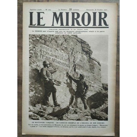Le Miroir n205 28 Octobre 1917