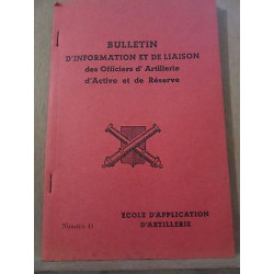 Bulletin d'Information et de Liaison des Officiers d'Artillerie...