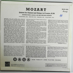 Quintet For Clarinet And Strings In A Major K. 581