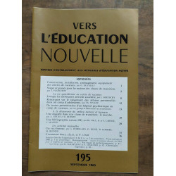 Vers l'éducation nouvelle n195 Septembre 1965