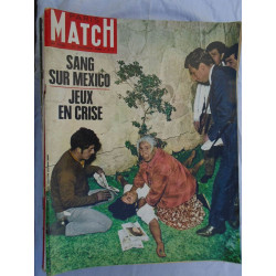 Magazine Paris Match - 1014 - octobre 1968 - Sang sur Mexico