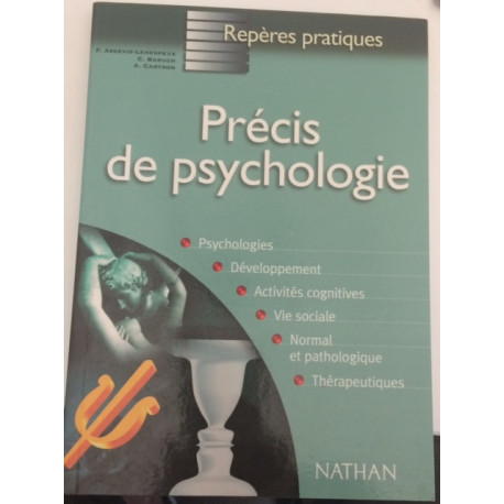 Précis de psychologie Précis de psychologie
