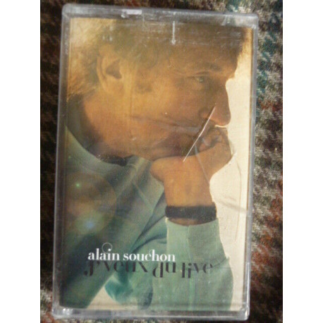 Alain Souchon j'veux du live Cassette Audio-K7 Virgin