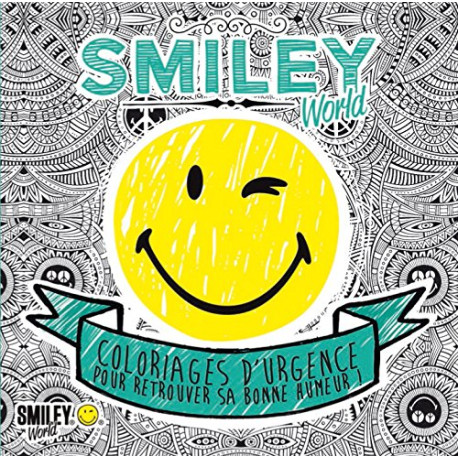 Smiley - Coloriages d'urgence pour retrouver sa bonne humeur (bleu) Smiley - Coloriages d'urgence pour retrouver sa bonne humeur (bleu)