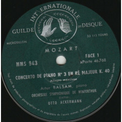 Concerto De Piano N° 3 En Ré Majeur K. 40