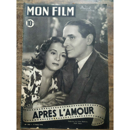 Mon Film n104 Après l'amour 11 Août 1948