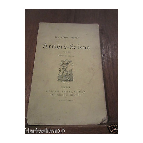 François coppéearrière saison poésies