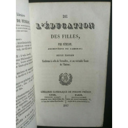 fénelon L'éducation des filles Perisse frères 1847