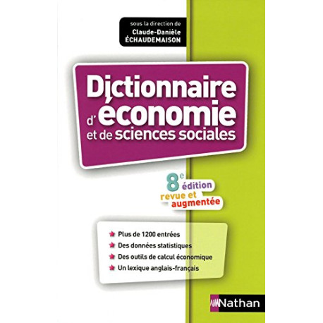 Dictionnaire d'économie et de sciences sociales Dictionnaire d'économie et de sciences sociales