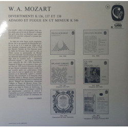 Divertimenti K 136 137 Et 138 / Adagio Et Fugue En Ut Mineur K 546