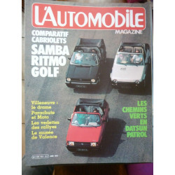 Magazine n432 cabriolets samba golf ritmo mensuel Juin 1982