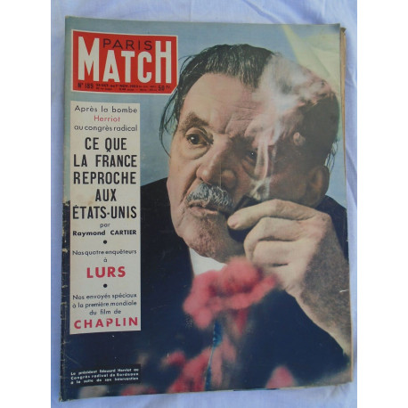 Magazine Paris Match - 189 - novembre 1952 - Président Edouard... Magazine Paris Match - 189 - novembre 1952 - Président Edouard...