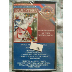 Isaac Stern - Henri Dutilleux Sir Peter Maxwell Davies Cassette...