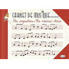 Carnet de musique avec portées