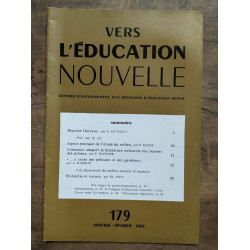 Vers l'éducation nouvelle n179 janvier février 1964