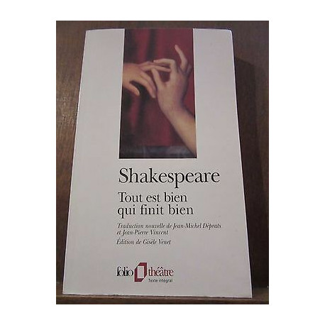 shakespeare Tout est bien qui finit bien Théâtre