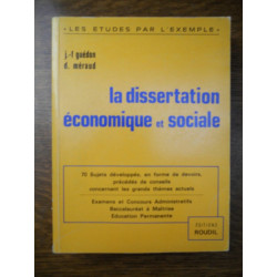 La dissertation économique et sociale