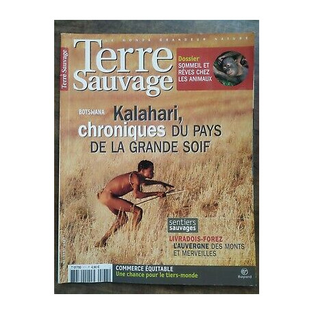Terre Sauvage n177 Octobre 2002 Botswana kalahari chroniques du pays