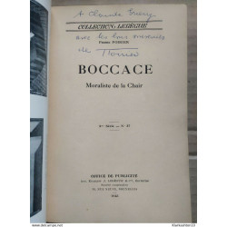 Boccace Moraliste de la Chair