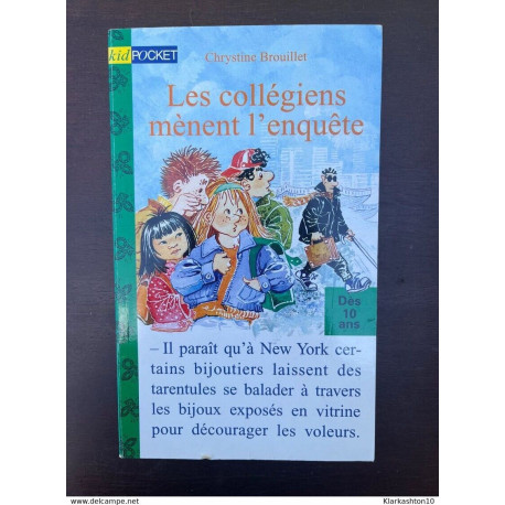 Chrystine brouillet Les collégiens mènent l'enquête Chrystine brouillet Les collégiens mènent l'enquête