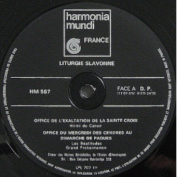 Chants De La Liturgie Slavonne