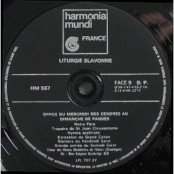 Chants De La Liturgie Slavonne