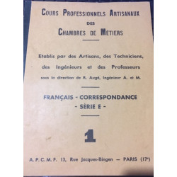 COURS PROFESSIONNELS ARTISANAUX DES CHAMBRES DE METIERS - FRANCAIS...