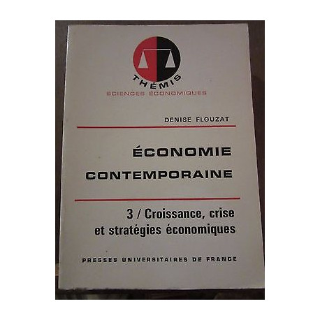 économie contemporaine 3 croissance crise et stratégies