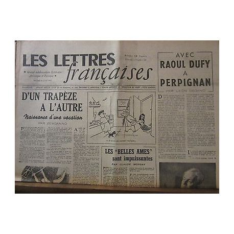 Les Lettres Françaises n163 4 Juillet 1947 paulhan carbi dufy triolet