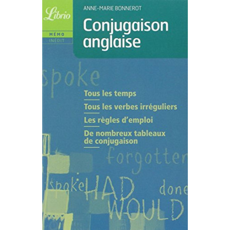 Conjugaison anglaise Conjugaison anglaise