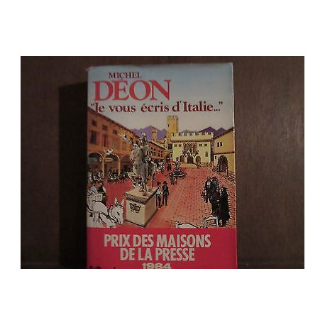 MICHEL deon JE VOUS ECRIS d'italie