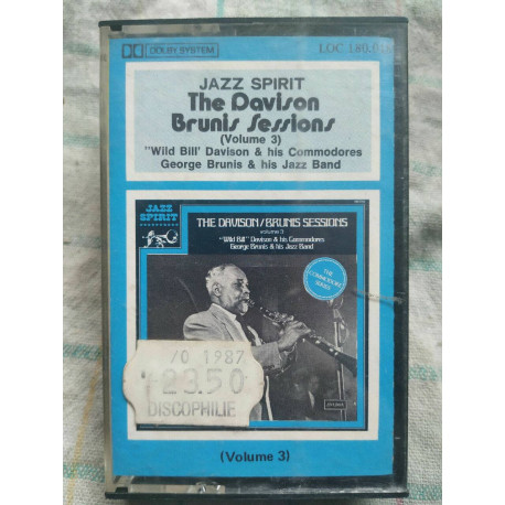 Jazz Spirit The Davison Brunis Sessions Vol 3 Cassette Audio NEUVE... Jazz Spirit The Davison Brunis Sessions Vol 3 Cassette Audio NEUVE...