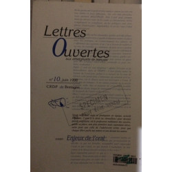Lettres ouvertes aux enseignants de français nø10 juin 98