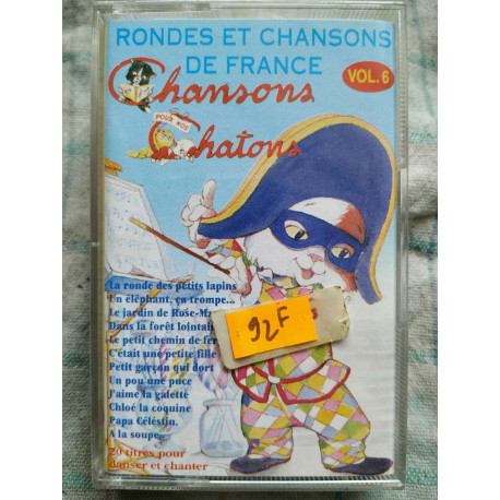 Rondes et chansons de France 6 chansons pour nos chatons Cassette... Rondes et chansons de France 6 chansons pour nos chatons Cassette...