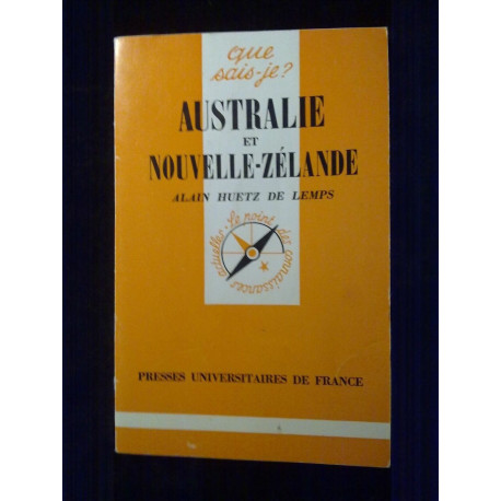 Alain Huetz de lemps Australie et nouvelle zélande Que sais je n611