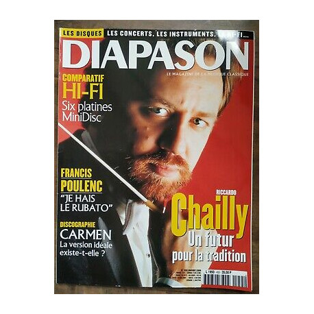 Diapason Le Magazine de la Musique Classique Nº 455 Janvier 1999