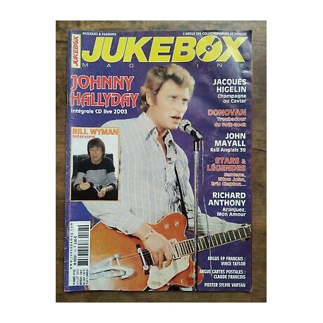 Jukebox Magazine Nº193 Juillet 2003 Johnny Hallyday