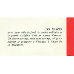 Robert Henri LES EGARES roman Guerre d'Algérie