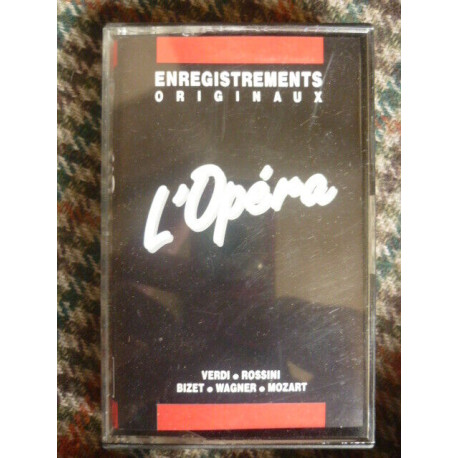 L'opéra enregistrements originaux Verdi-Rossini... Cassette Audio... L'opéra enregistrements originaux Verdi-Rossini... Cassette Audio...