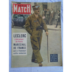 Magazine Paris Match - 181 - aoùut 1952 - Maréchal Leclerc
