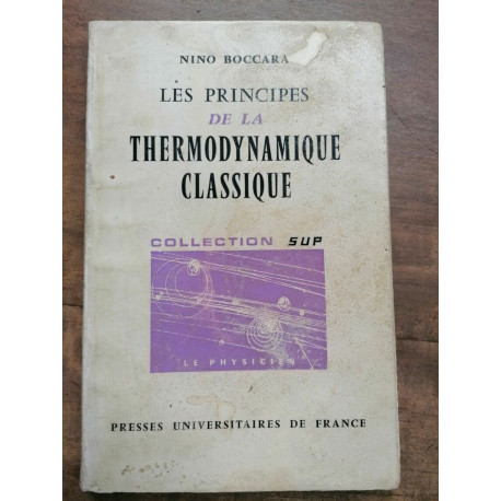 La principes de La thermodynamique classique Presses... La principes de La thermodynamique classique Presses...