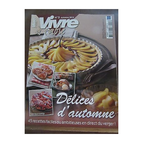 Vivre à table n3 Automne Délices d'automne