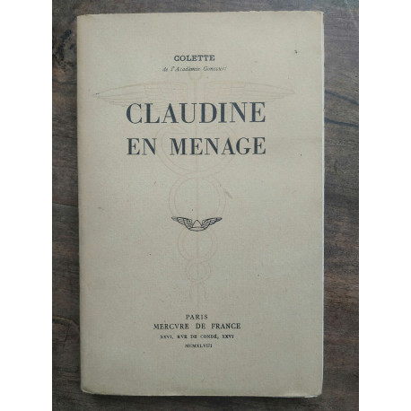 colette Claudine en menage Mercure de france