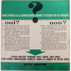 Écoutez D'abord Ce Disque - Linguaphone Disque De Documentation