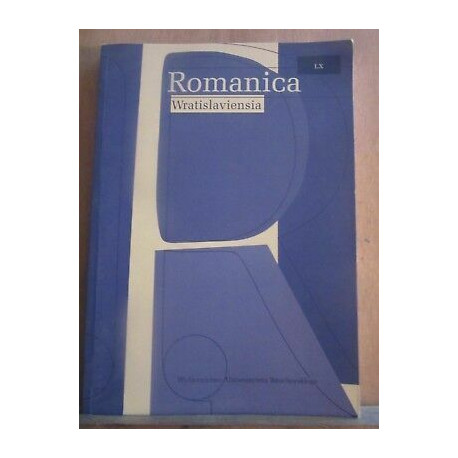 Romanica Wratislaviensia lx altérités contrastes transferts
